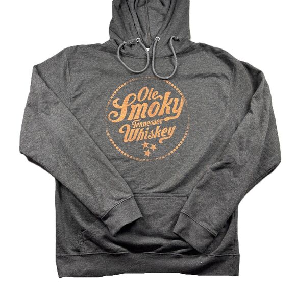 Ole Smoky Tennessee Whiskey Hoodie Grey Orange Unisex XL G286 - Picture 1 of 8